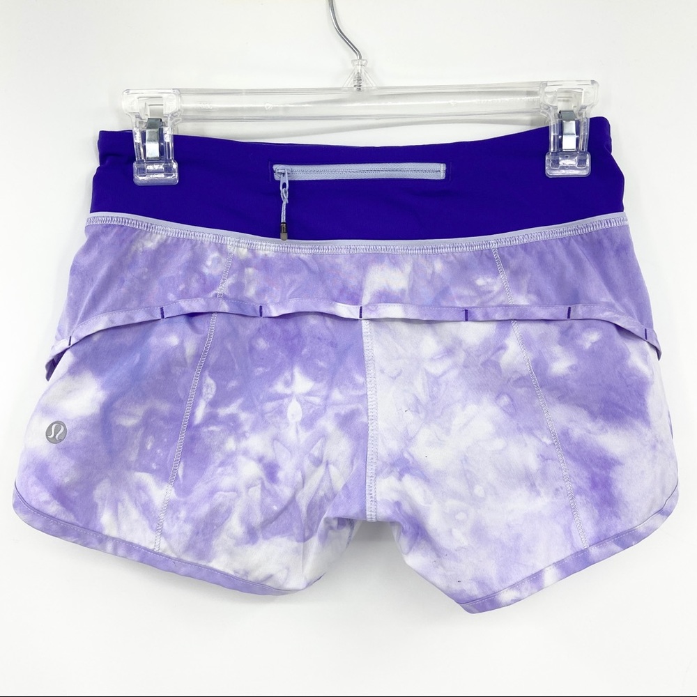 LULULEMON Run Speed Shorts Spray Tie Dye Yoga